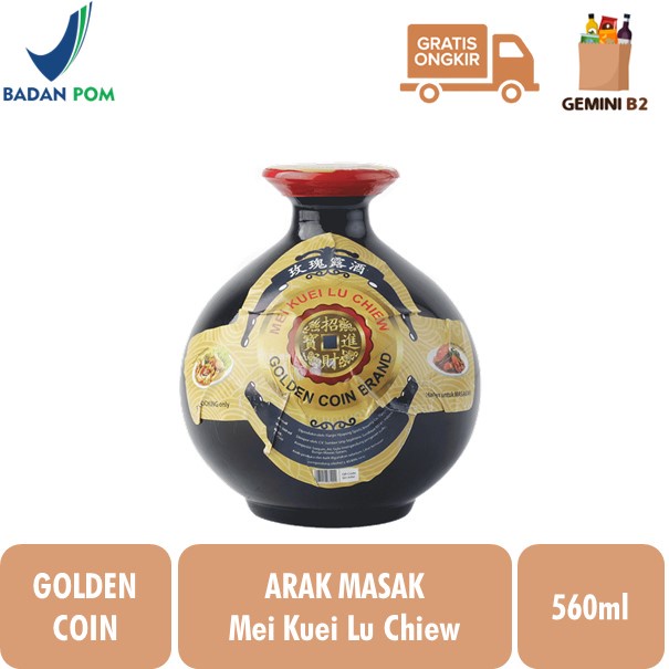 

Golden Coin Mei Kuei Lu Chiew 560ML (Arak Masak)