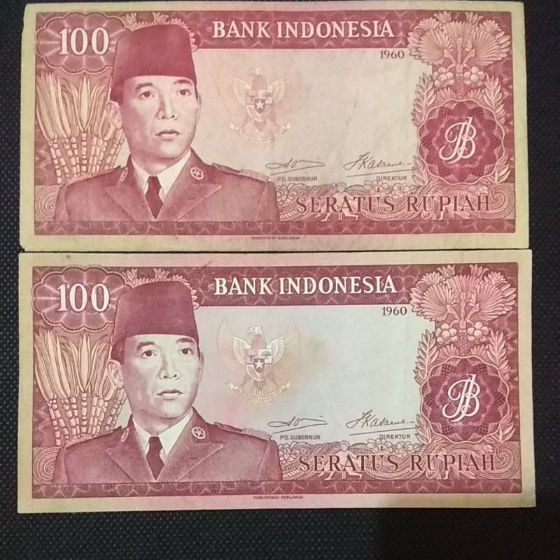 100 rupiah sukarno tahun 1960
