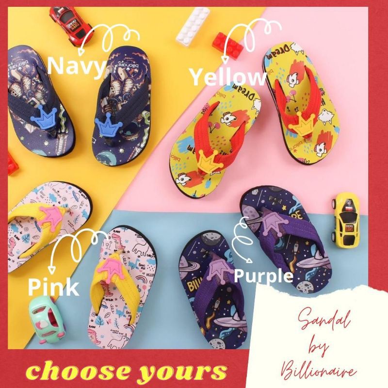 EXCLUSIVE Sandal Billionaire | Sandal Jepit Anak By Billionaire
