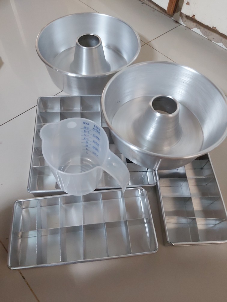 Loyang Brownies Sekat (kotak Persegi Panjang Sekat Loyang Bolu Kukus Panggang Loyang Kue Bolu