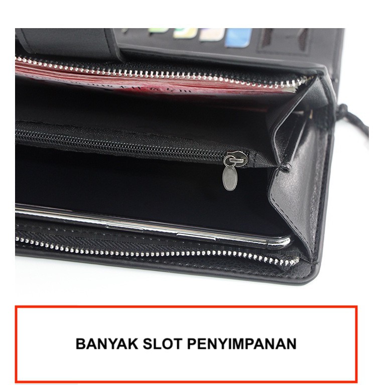 DOMPET PANJANG HANDBAG MENBENSE DENGAN TALI KULIT PU HIGH GRADE