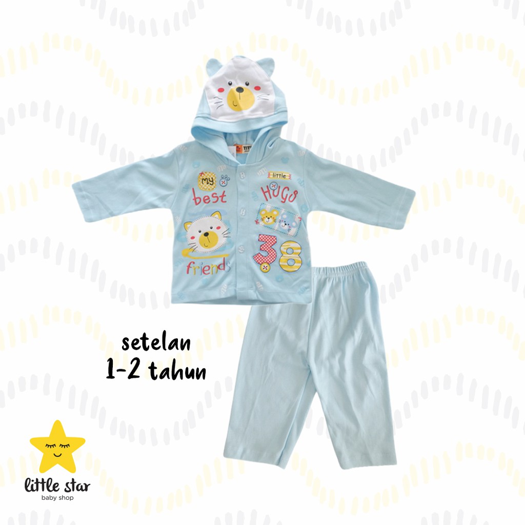 Titi House Setelan Hoodies Anak Cowok | Piyama Anak Laki | Set Baju Tidur Piama