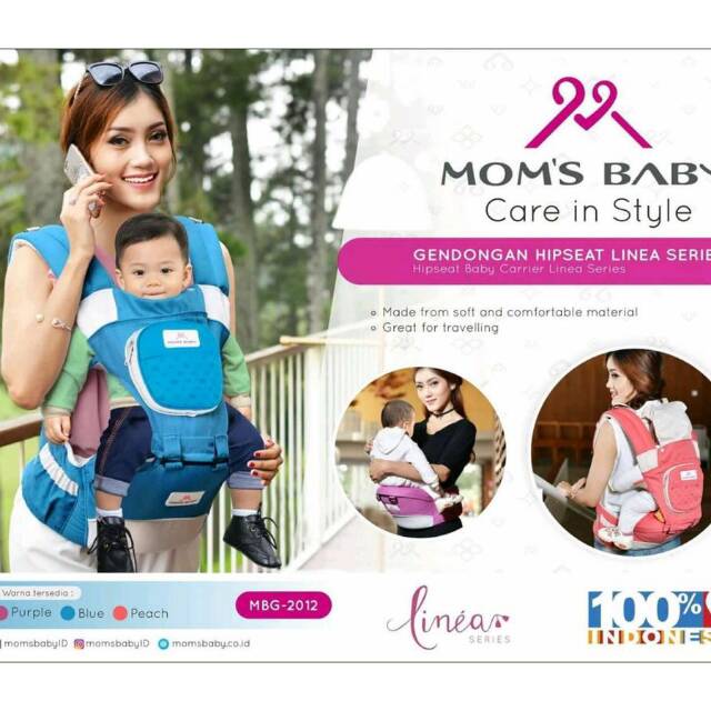 MOMS BABY MBG2012 Gendongan Hipseat seri LINEA