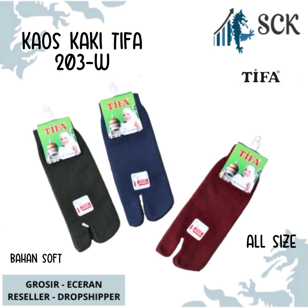 Kaos Kaki Wanita TIFA 203 Tumit Muslim Warna Warni / Kaus Kaki Wanita Muslimah TUMIT 2 Jari