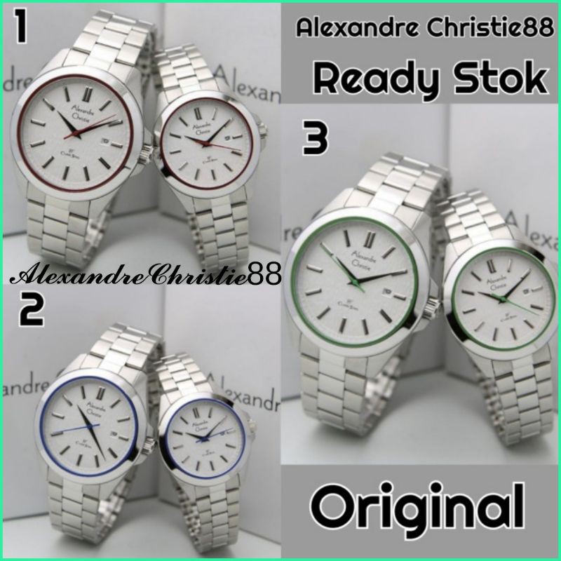 Jam Tangan Couple Alexandre Christie 8644 AC8644MD AC 8644 | Original