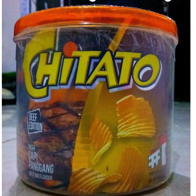 

CEMILAN SNACK CHITATO SAPI PANGGANG KEMASAN TOPLES 1000ML REPACK