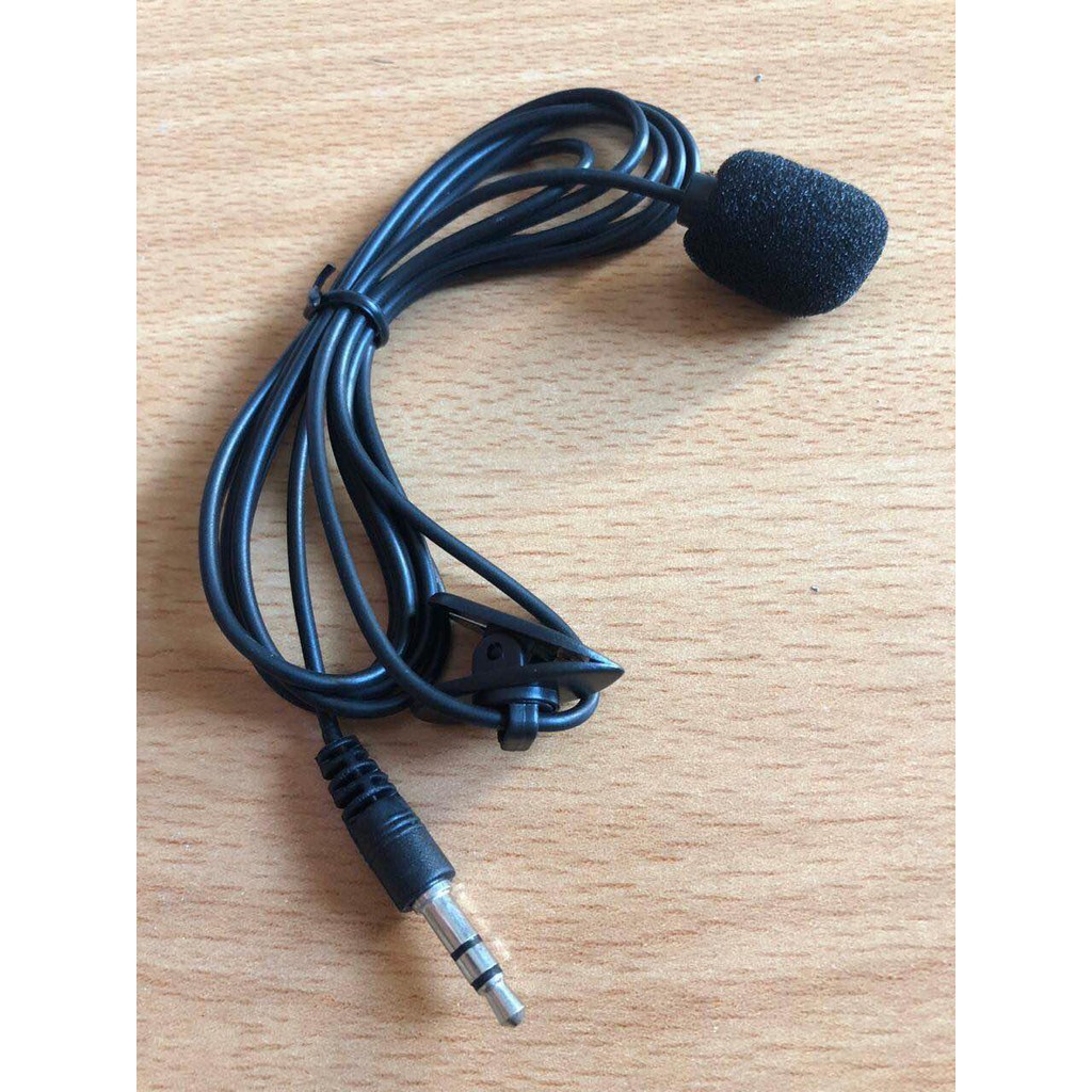 Clip On Microphone / Mic 3.5mm + Audio Splitter U Shape 2in1 Mic &amp; Audio Jack 3.5mm Vlog - Youtuber