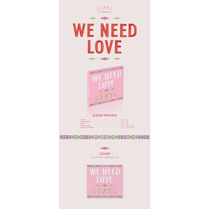 STAYC - 3rd Single Album WE NEED LOVE (Digipack ver)