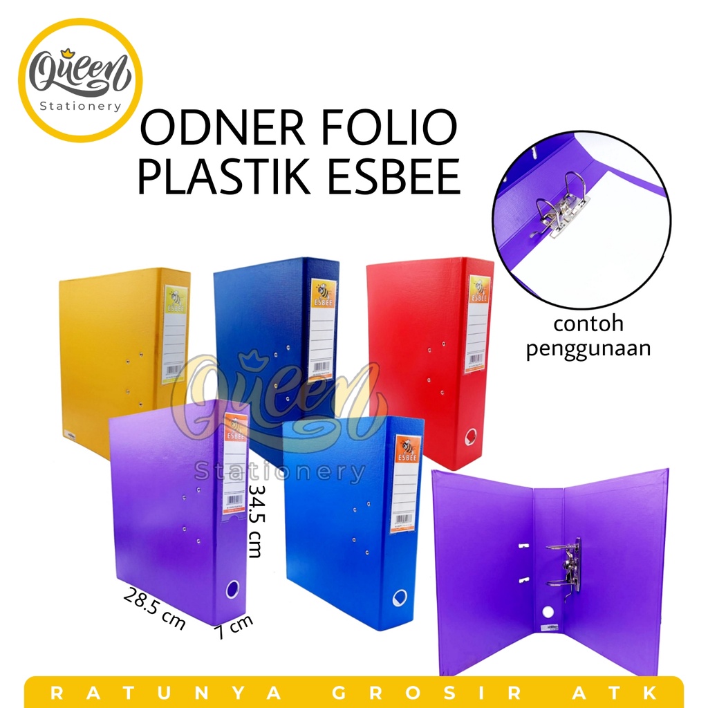 

1 PCS ODNER FOLIO PLASTIK ESBEE / ORDNER WARNA / FILE ORGANIZER