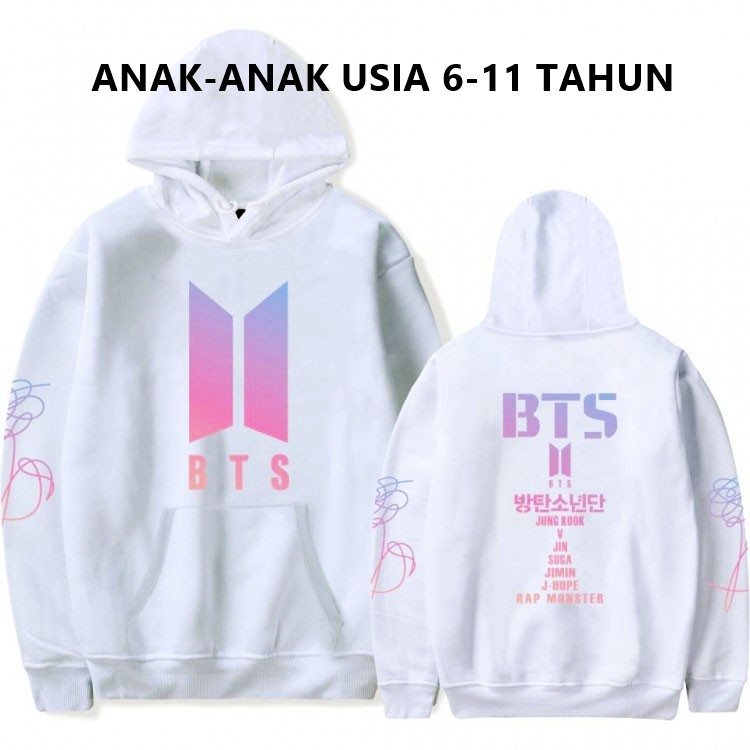 Jaket hoodie anak BTS / Sweater BTS anak perempuan / JAKET KOREA BTS KPOP