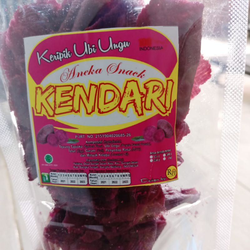 

KERIPIK UBI UNGU KENDARI KHAS BANGKA BELITUNG PANGKAL PINANG