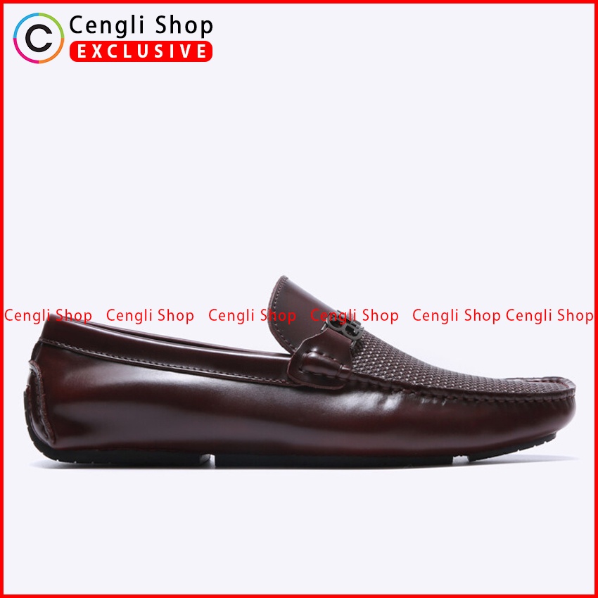 SEPATU LOAFER EVERBEST PRIA ORIGINAL PANSUS BRANDED MERAH MAROON EM09