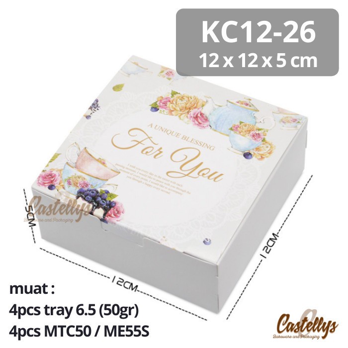 

10 pcs KC12-26 Kotak Box Hampers Kue Mooncake Nastar Roti Pia Bolu Cake