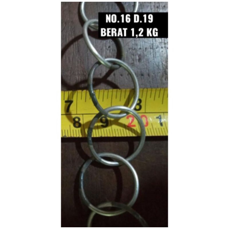Batu Rantai Kawat Jala Ikan Las.No.16 D.19