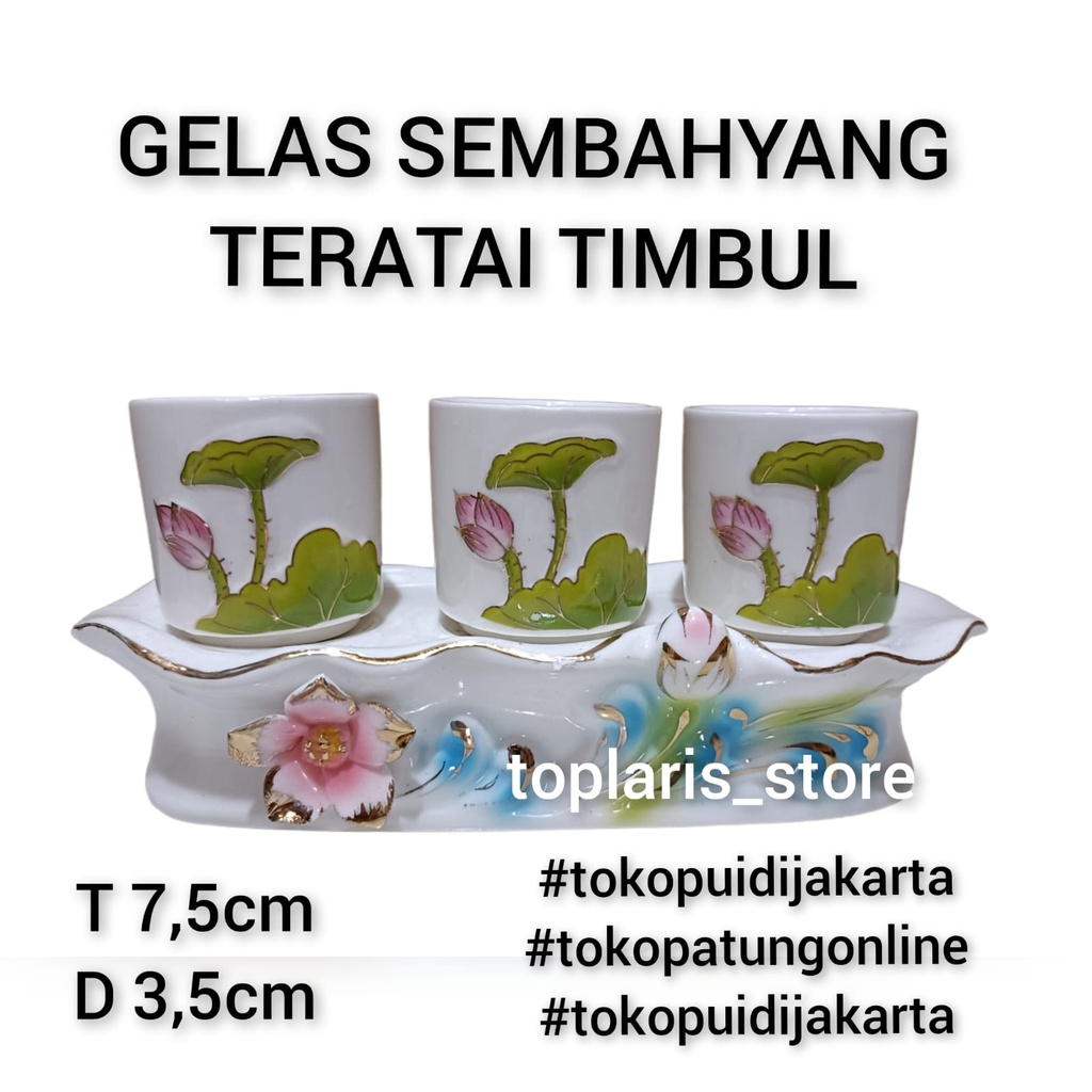 Gelas Sembahyang Teratai Timbul 022