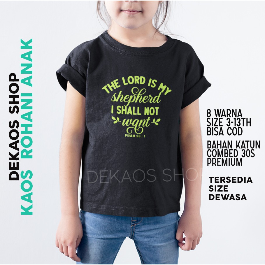 KAOS ROHANI KRISTEN ANAK / KAOS ROHANI ANAK / BAJU ROHANI ANAK / KAOS SALIB ANAK / KAOS ROHANI KIDS 