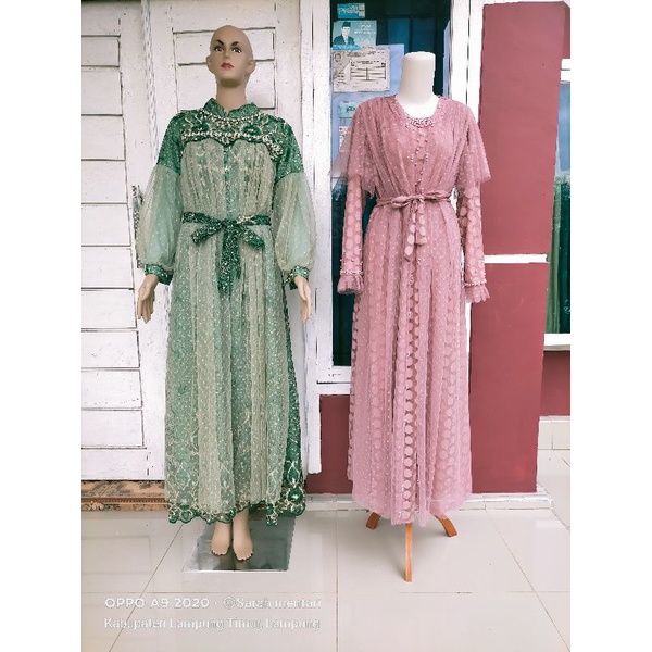 ready siap kirim!!!gamis pesta terbaru!!