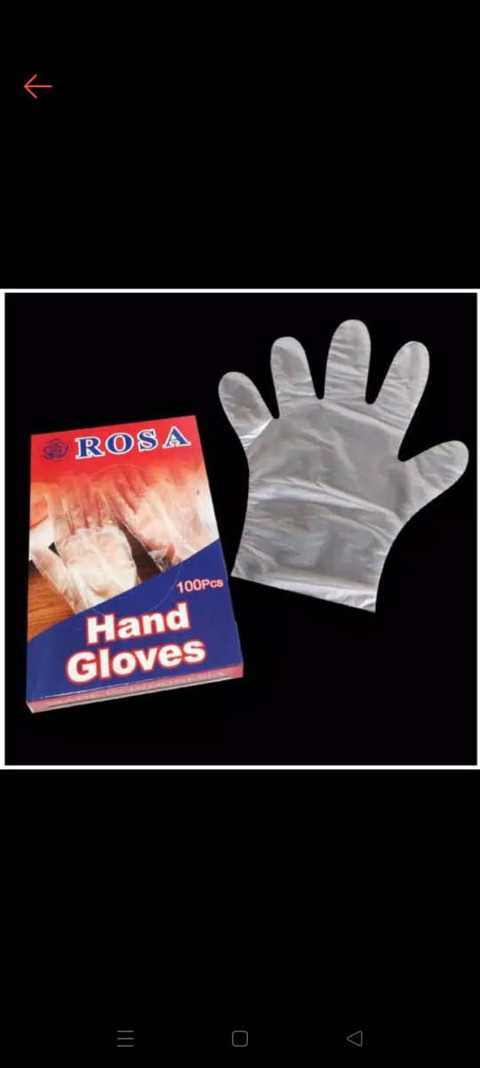 Sarung Tangan Plastik Rosa Isi 100pcs
