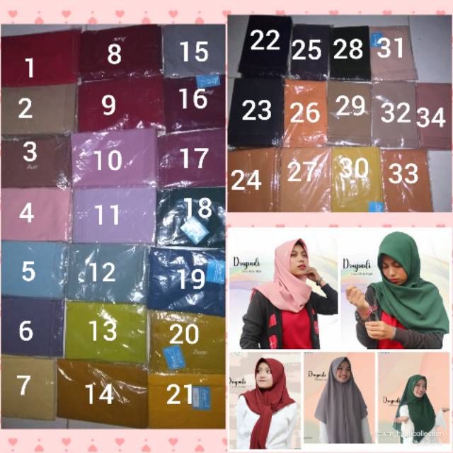 Jilbab segitiga instan Drupadi by puan