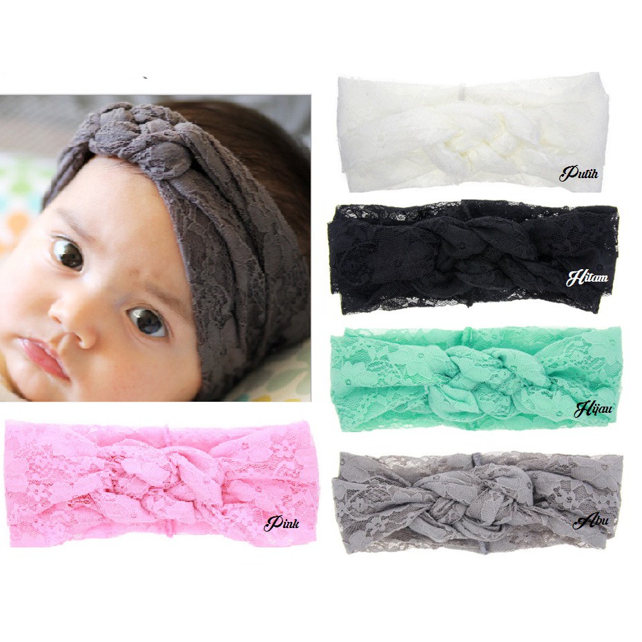 Bando Anak Renda / Bandana Anak Renda / Headband Anak Renda