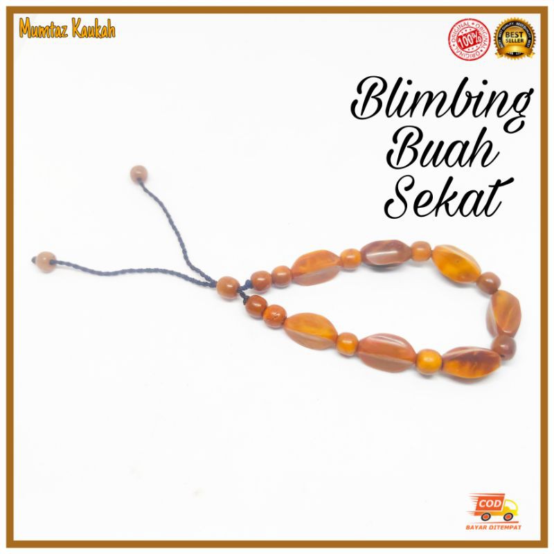 Gelang kokka koka blimbing buah sekat / gelang kaukah kaokah coklat kauka kaoka original kokah