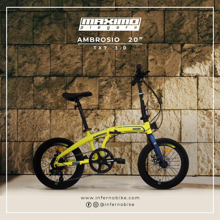 SEPEDA LIPAT MAXIMO PIEGARE AMBROSIO TX7 3.0 16 INCH