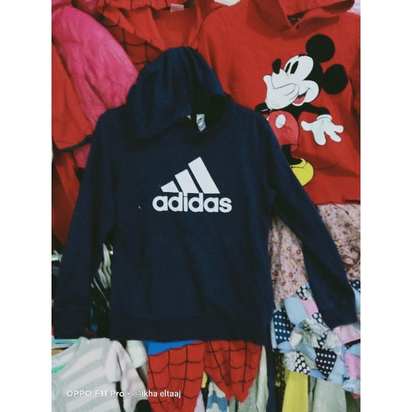 HOODIE ADIDAS CLIMAWARM, BALOK ORI PRELOVED SIZE 130, 150 & 160LIKE NEW