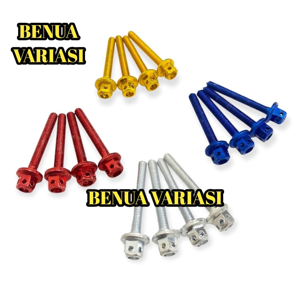 BAUT PROBOLT VISOR WINDSHIELD NMAX LEXI AEROXBAUT VISOR NMAX LEXY ISI 4 PCS PANJANG VARIASI / BAHAN 