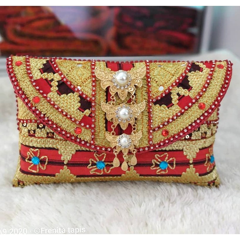 [BISA COD] Clutch Tapis Size S M L