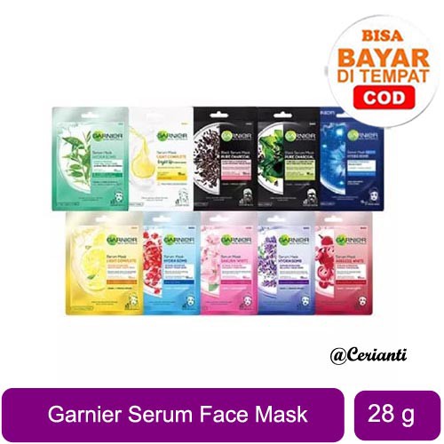 GARNIER MASKER WAJAH SERUM MASK all varian