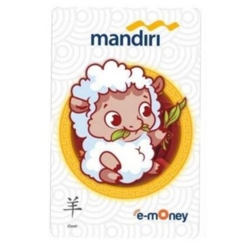 eMoney Mandiri Shio Kambing (Goat) ORI /Like eTOLL Tapcash Flazz or Brizzi