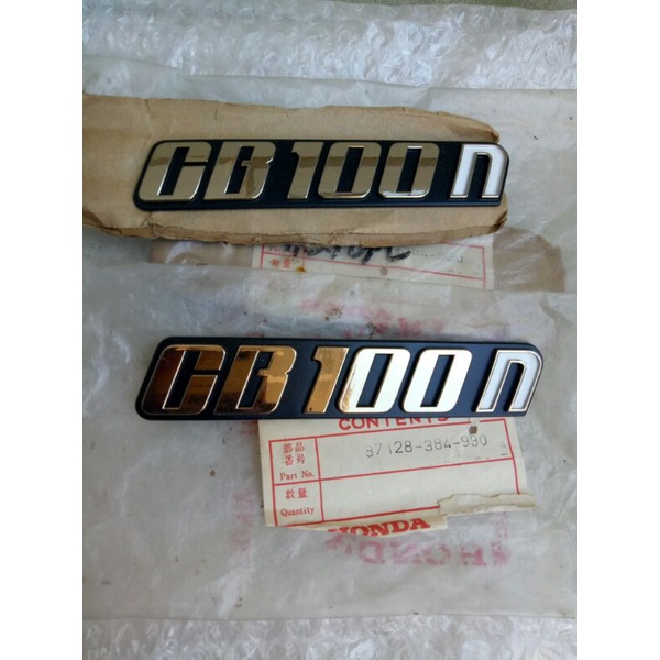 Emblem logo decal honda cb100 cb100n original