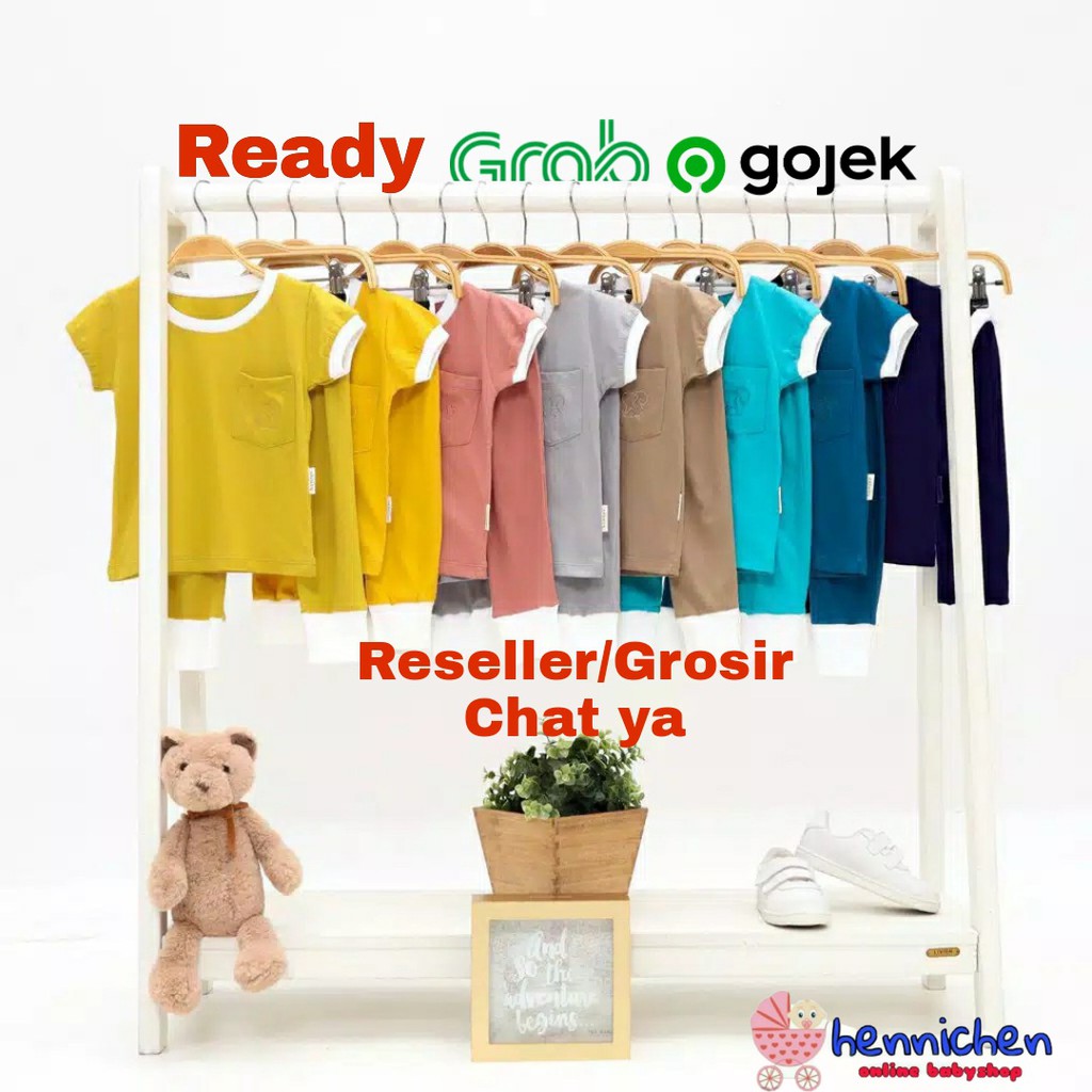 PROMO 7.7 PROMO BAJU LEBARAN MURAH BONZER PLAYSET RETRO SET SETELAN BAJU PENDEK CELANA PANJANG 1-5 Tahun