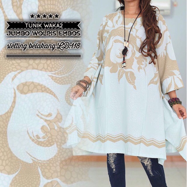 TUNIK WAKA2 JUMBO LD 118cm WOLFIS EMBOS