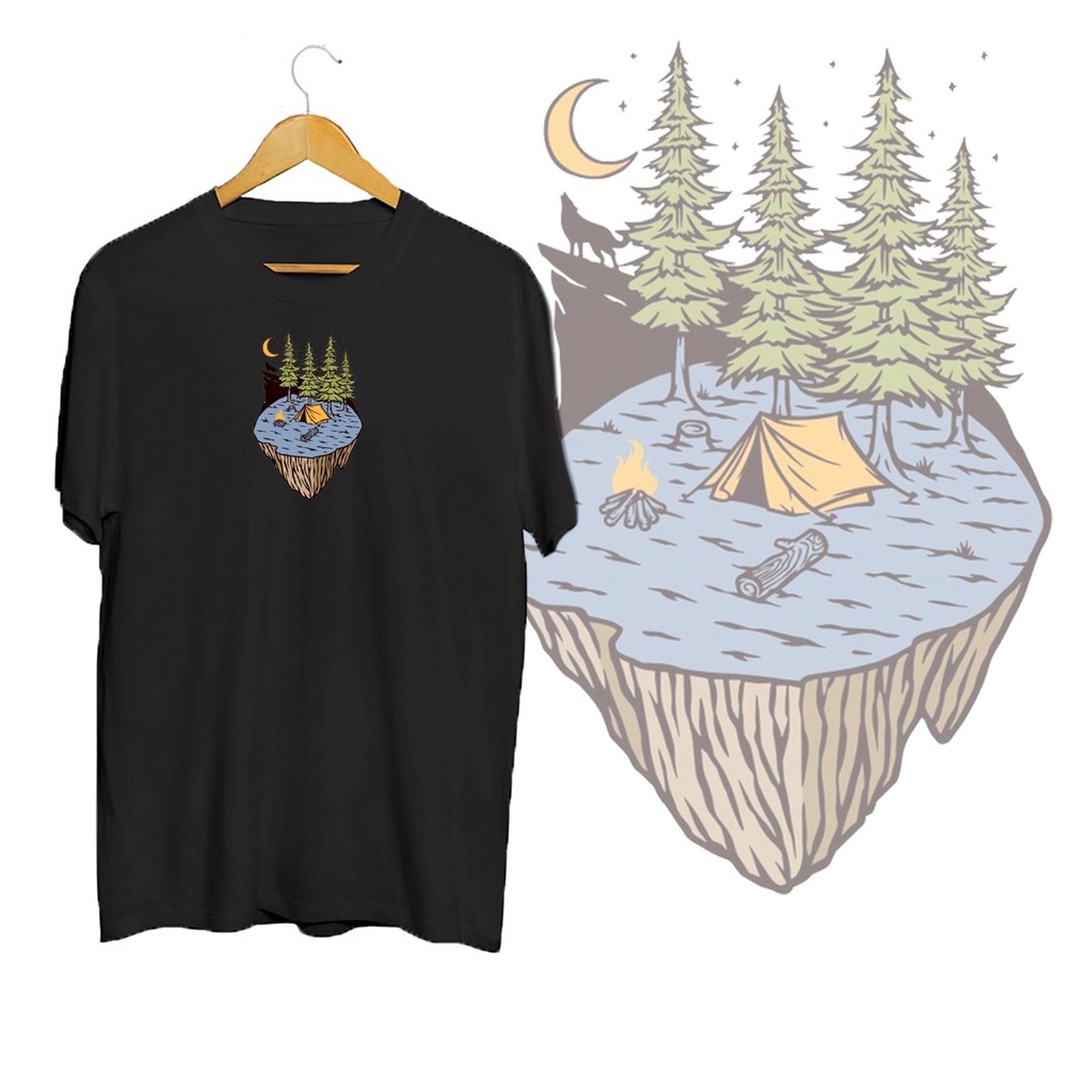 KAOS OVERSIZE CAMPING IN NATURE T-SHIRT