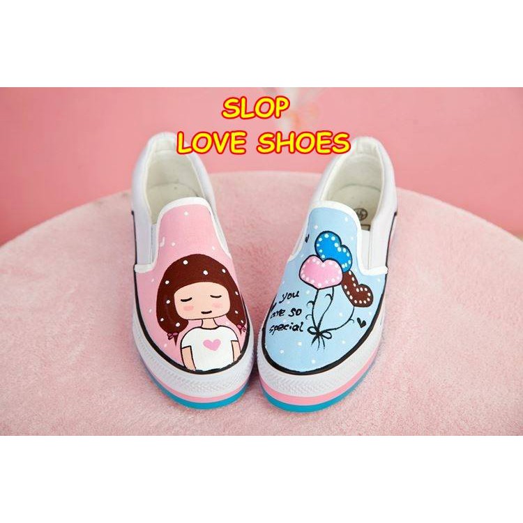 SEPATU WANITA SLOP LOVE SHOES