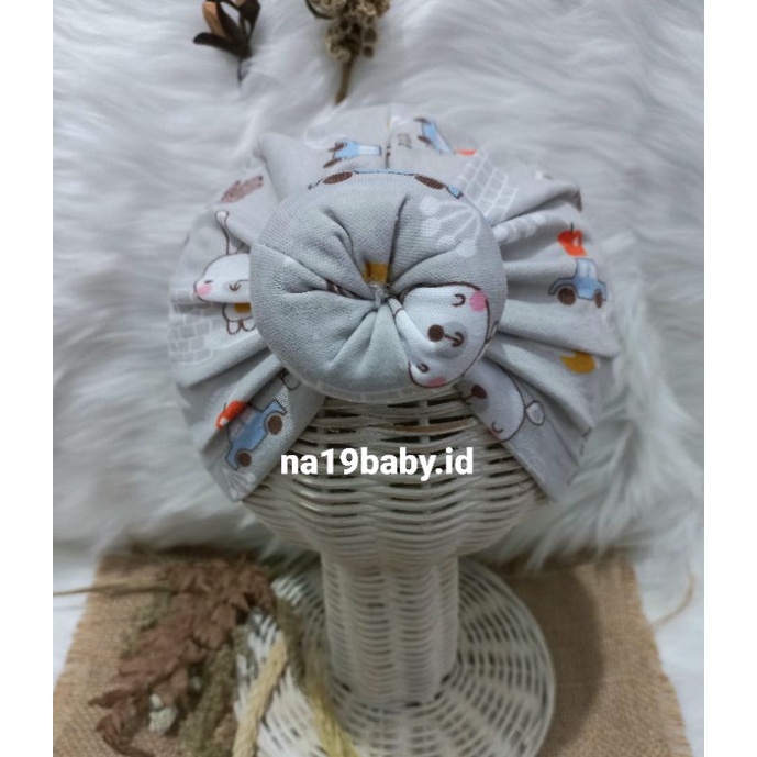 VINATA- Turban Donat Baby Fullprint Cotton