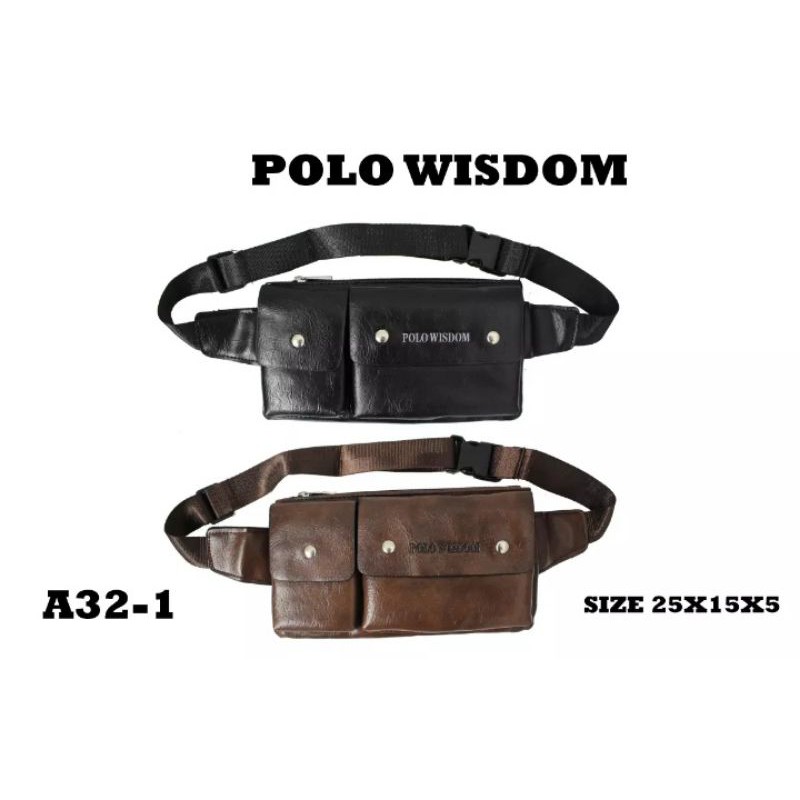 tas pinggang tas dada tas sling bag polo wisdom