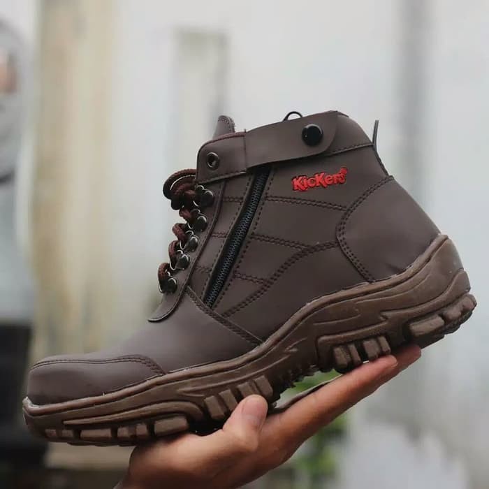 [COD] Bayar di tempat !! Sepatu Boots KICKERS MORISEY Sepatu Murah Ujung Besi Safety