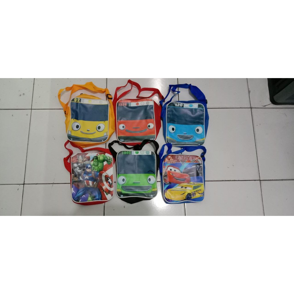 Tas Selempang Anak Aneka Motif Sedang