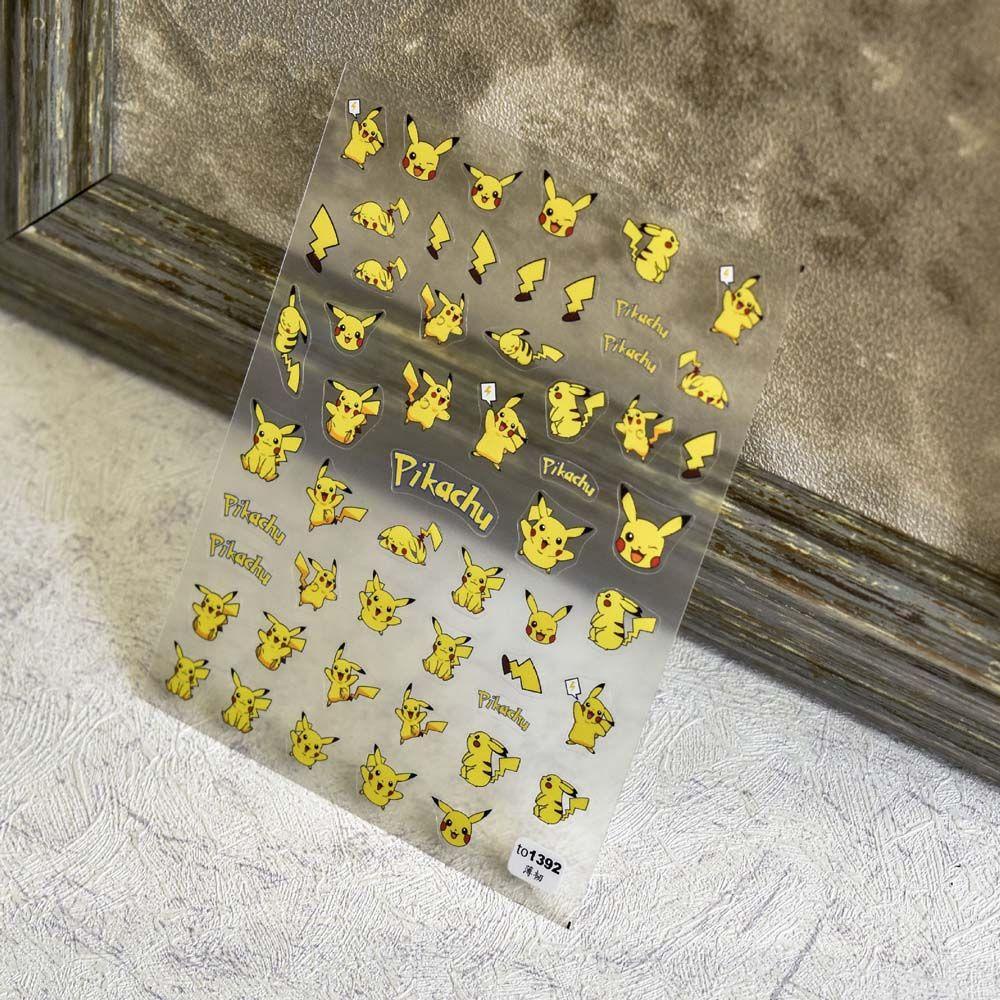 Mxbeauty Kartun Stiker Kuku Wanita Beruang Kelinci Manikur Aksesoris Stitch Nail Art Dekorasi