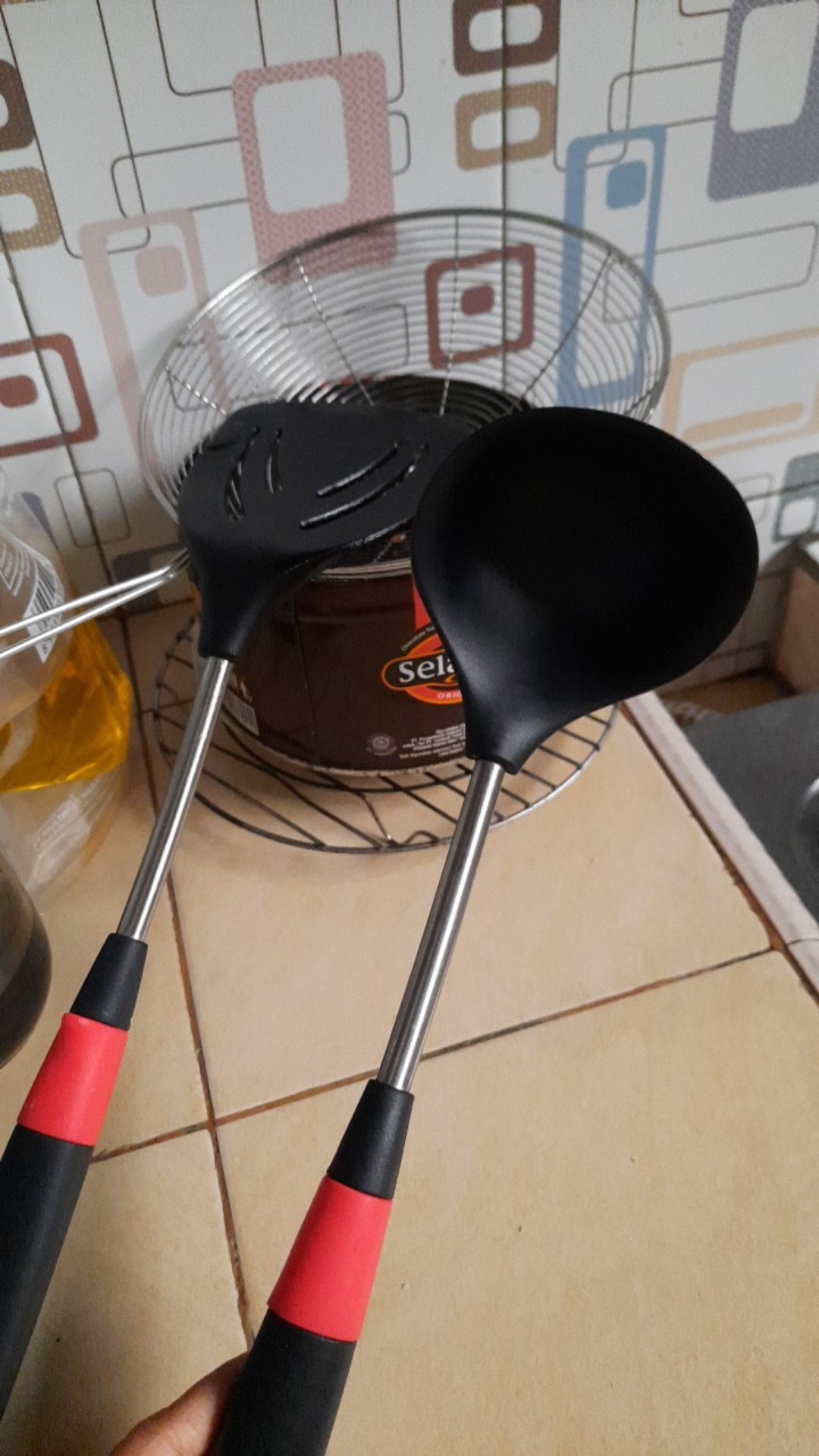 Oppolia Alat Dapur Kitchen Set Spatula Silikon Tahan Panas Silikon Peralatan Masak Ukuran Jumbo