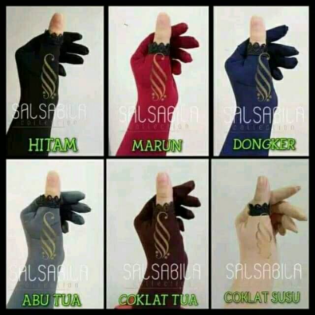 Sarung tangan muslimah, kaos tangan, hijab, manset