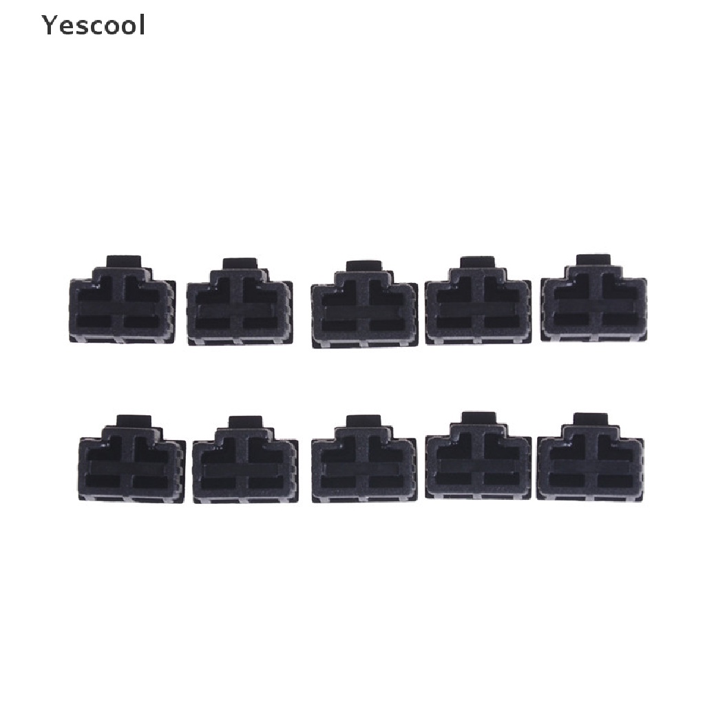 Yescool 10Pcs Cover Pelindung Port Ethernet RJ45 Anti Debu Warna Hitam