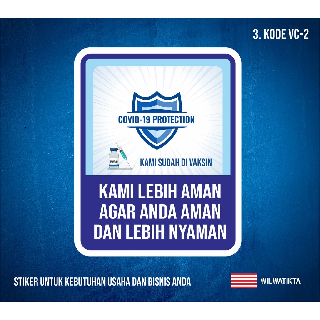 

Sticker Safety Sign Kami Sudah Di Vaksin