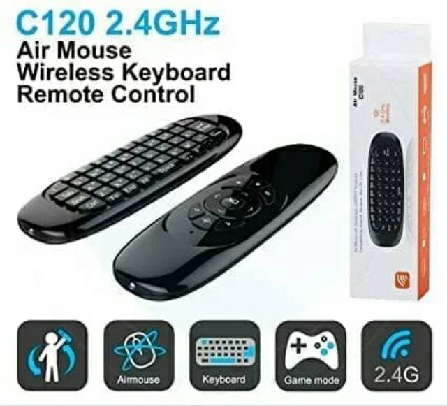 Air Mouse Wireless Keyboard C120 2.4G Remote Control For Android TV