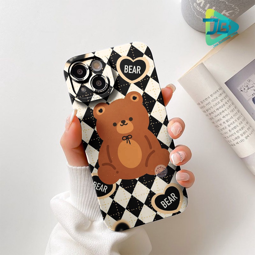 SOFTCASE PROCAMERA CUSTOM LOVELY BEAR OPPO VIVO SAMSUNG REALME XIAOMI IPHONE INFINIX FOR ALL TYPE JB5748