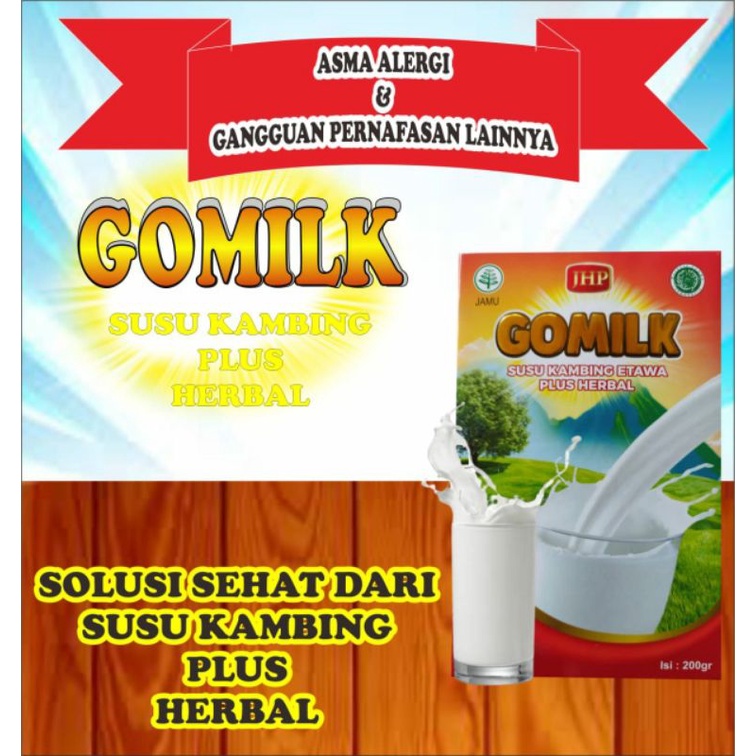 

Susu kambing plus herbal gomilk atasi masalah lambung dan pernapasan