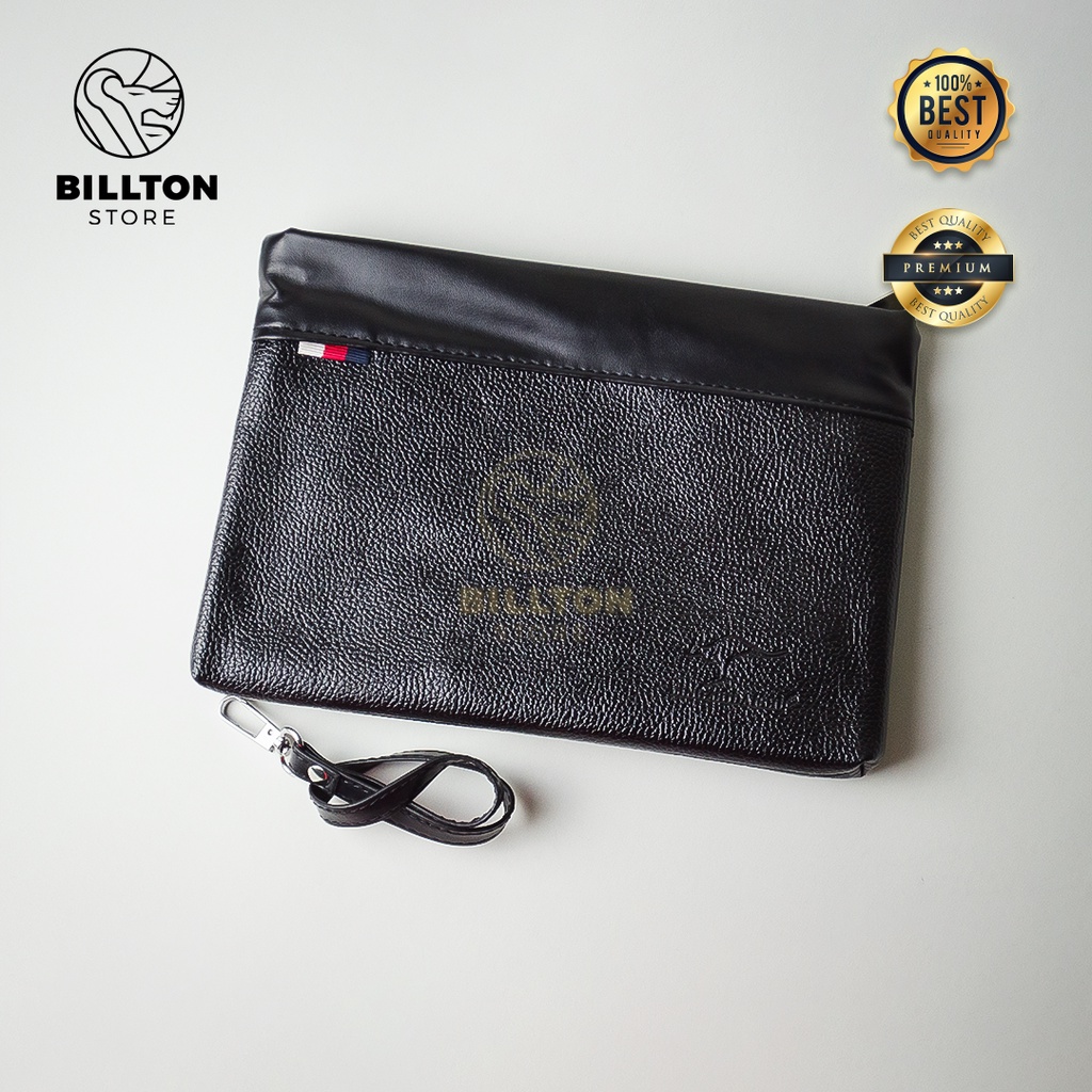 [ BAHAN KULIT ] Clutch Bag Pria / Hand Bag Tas Genggam Pria Premium Pouch Bag  PU Leather Pria