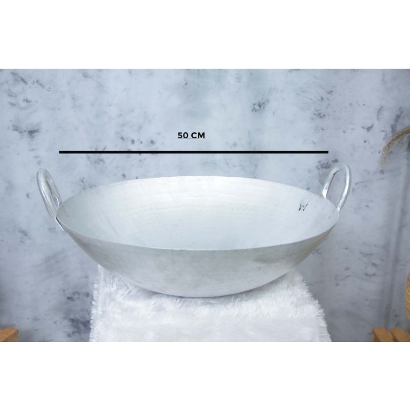 Wajan Jumbo Tebal | Diameter 50 cm | Wajan Anti Lengket Aluminium Garut